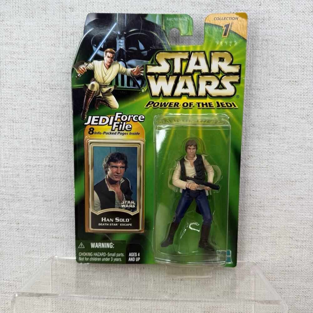 Star Wars Power Of The Jedi Han Solo Death Star Escape Action Figure Hasbro 2000